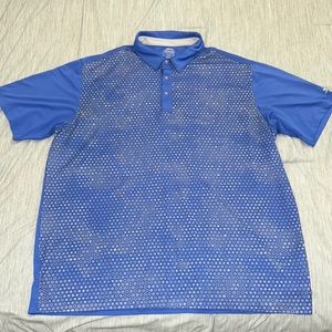Slazenger Golf polo, XXL, blue and gray